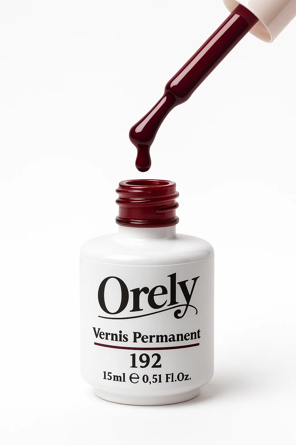 Vernis Permanent ORELY N°192 – Bordeaux Intense &amp; Élégance Profonde