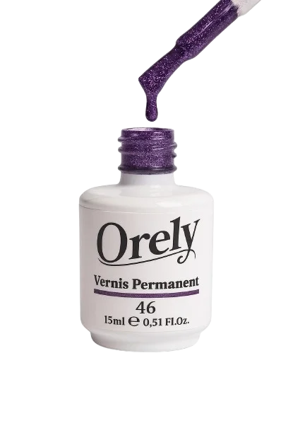 Vernis Semi-Permanent ORELY N°46 – Violet Pailleté Glamour