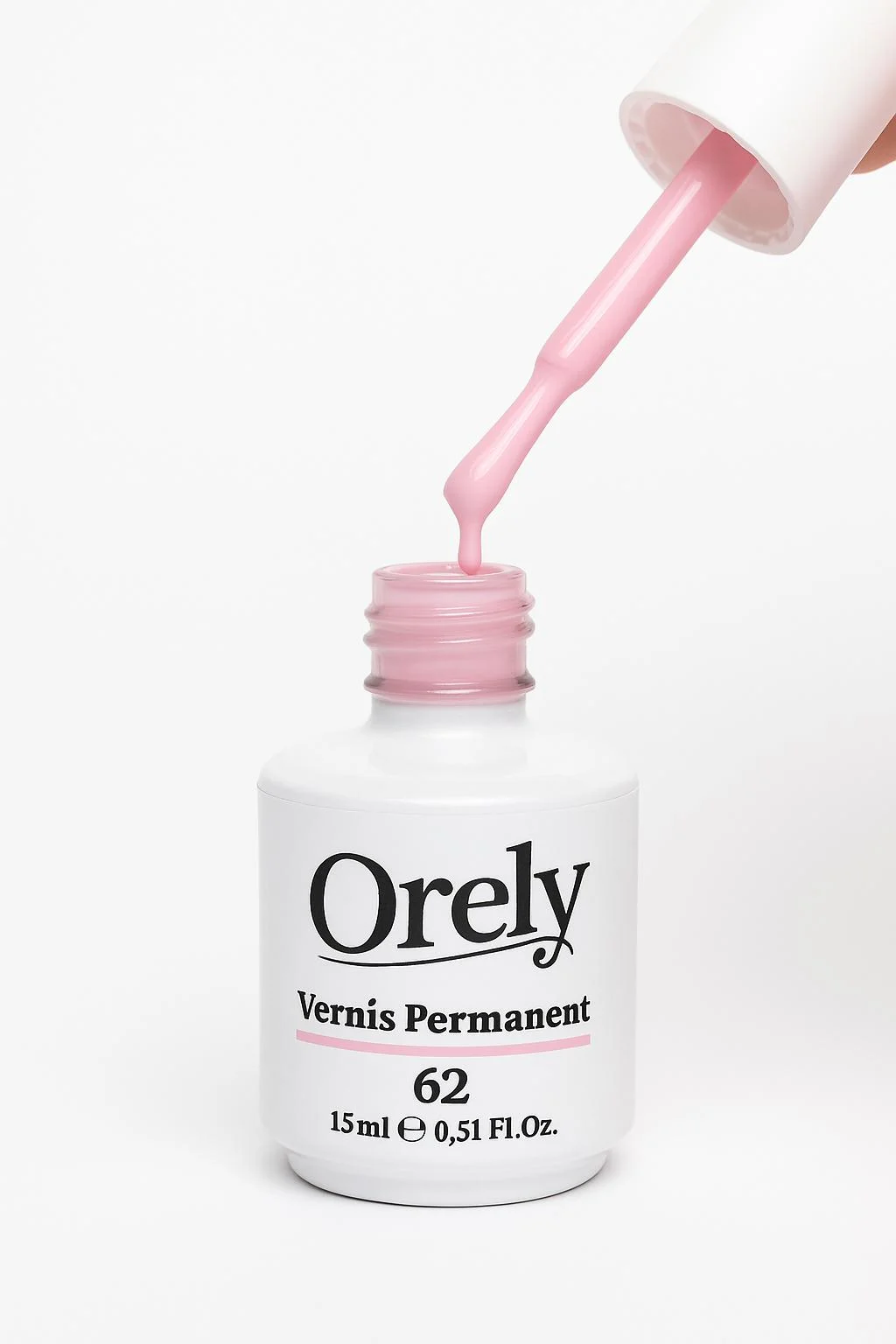 Vernis semi-permanent ORELY N°62 – Rose Poudré Élégant