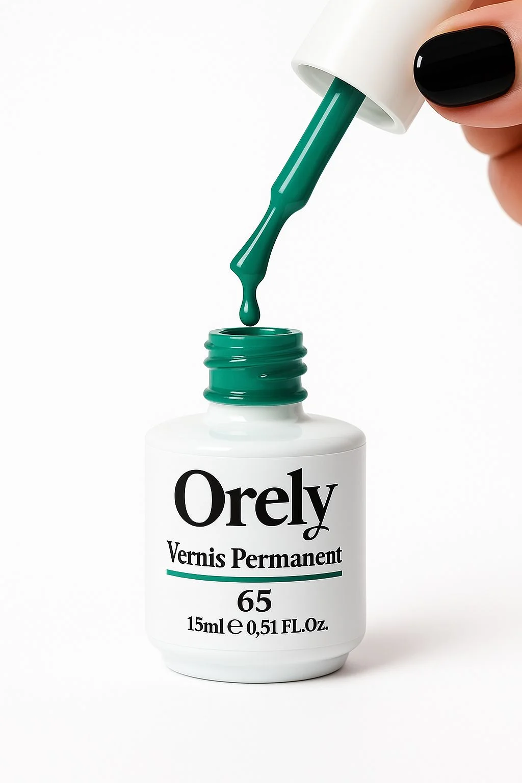 Vernis semi-permanent ORELY N°65 - Vert Sapin Élégant