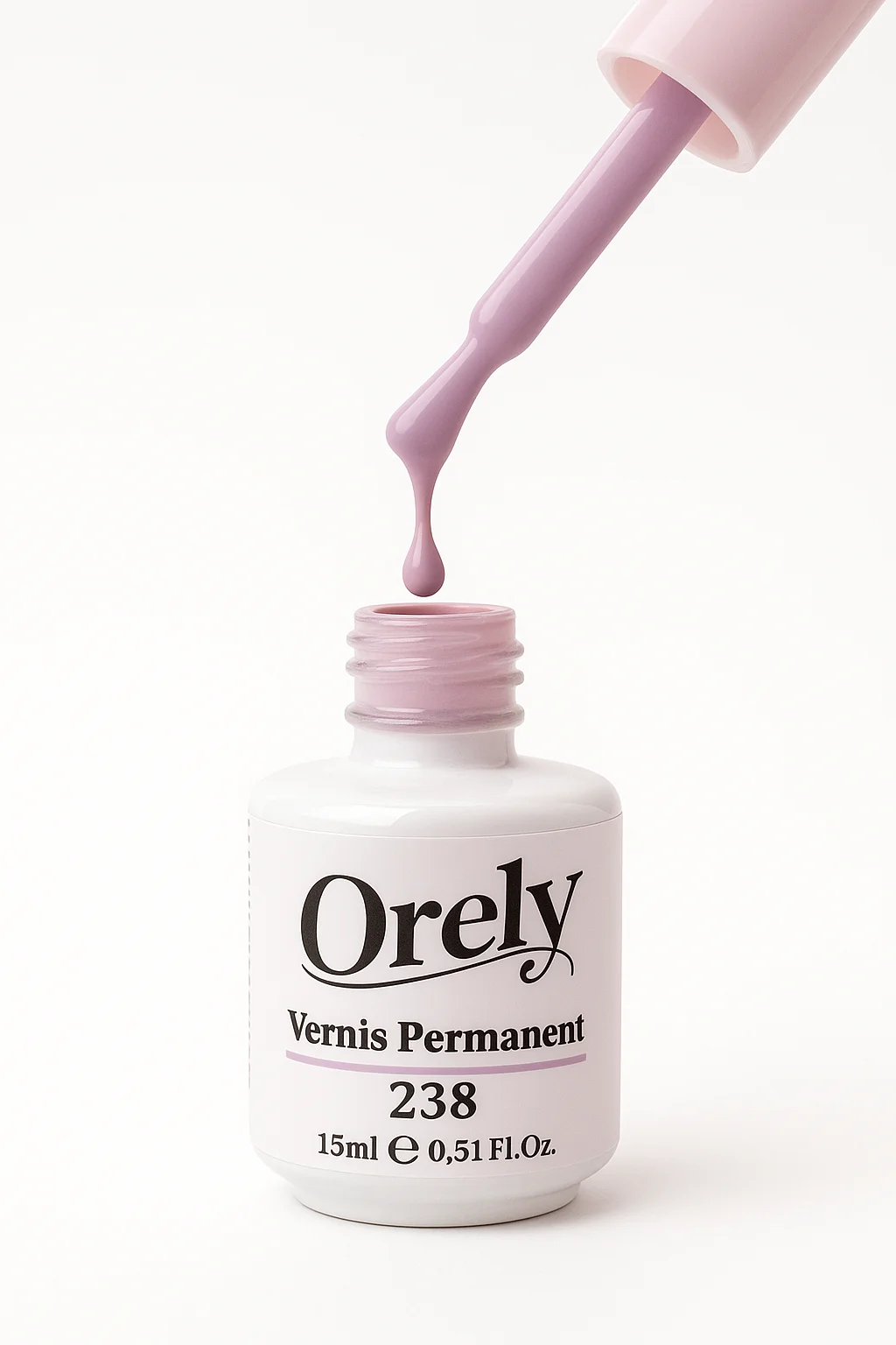 Vernis Permanent ORELY N°238 – Mauve Rosé Doux &amp; Féminité Intemporelle
