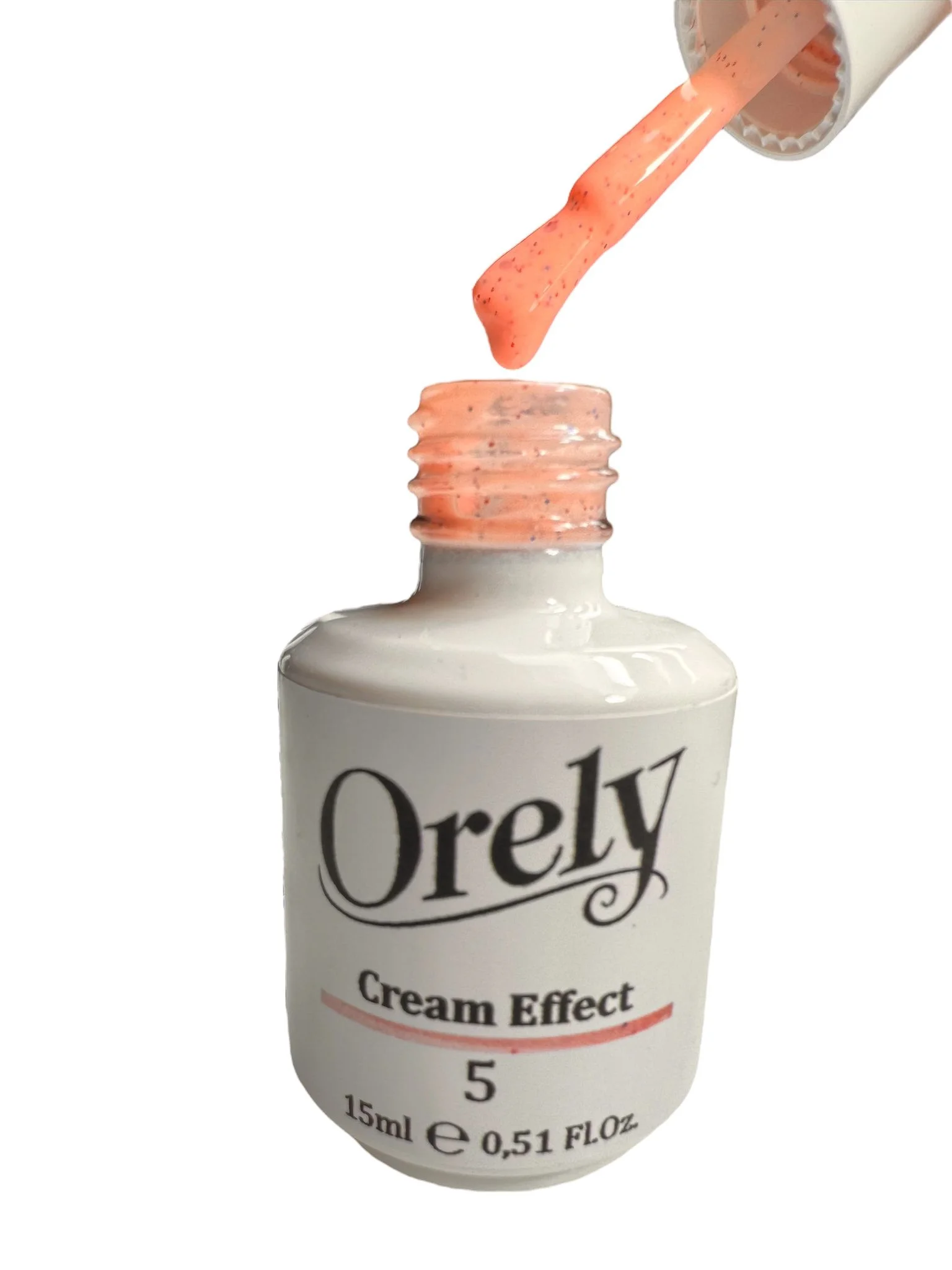 Vernis Semi-Permanent ORELY N°5 Cream Effect– Pêche Crémeux Doux