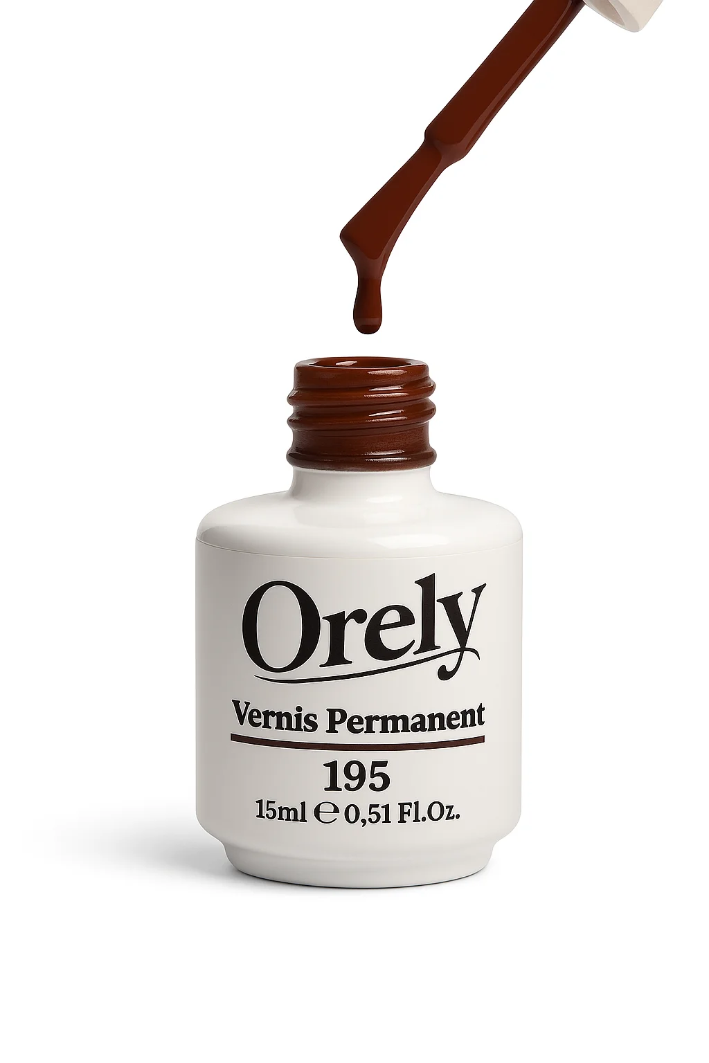 Vernis Semi-Permanent ORELY N°195 – Chocolat Profond Élégant