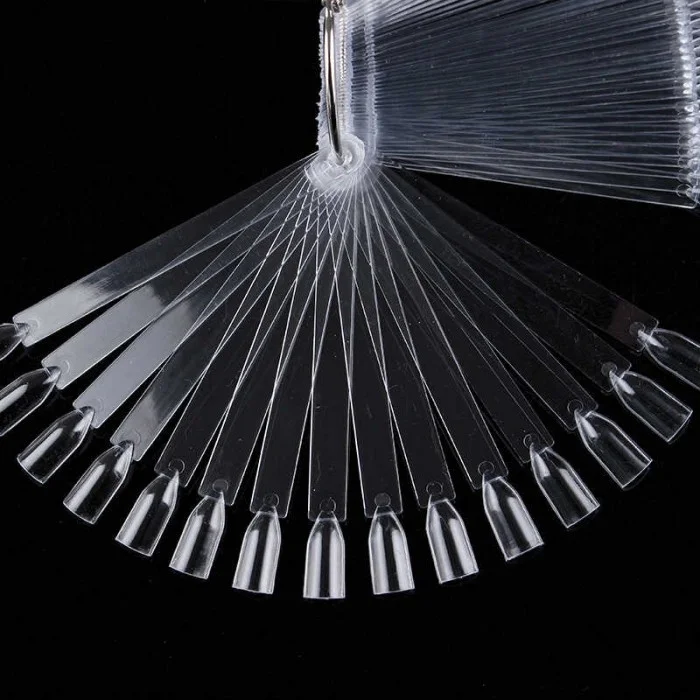 Display Tips SQUARE Clear with a ring 50 pcs
