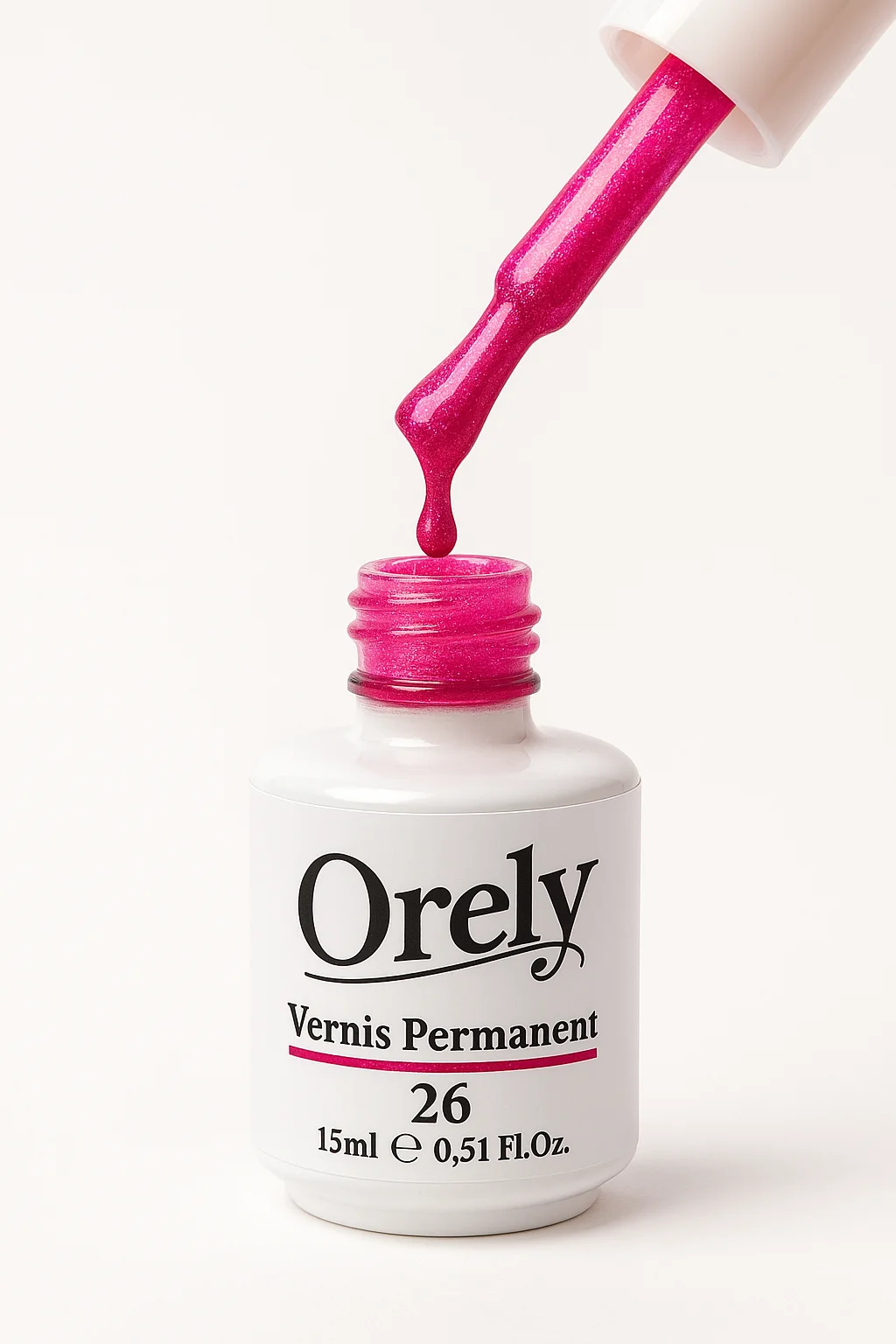 Vernis Permanent ORELY N°26 – Rose Scintillant &amp; Ultra Féminin